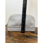 Stackers Taupe Faux Leather 2 Zipper Compartments Cosmetic Makeup Travel Bag Photo 6