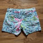 Lilly Pulitzer  Callahan Shorts Sink or‎ Swim Preppy Resort Casual Blue Pink 2 Photo 2