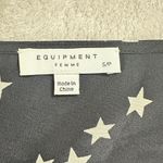 Equipment  Femme Layla Cami Women's Small Black White Silk Stars Strappy V-Neck Photo 5