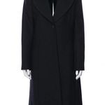 Balenciaga  Virgin Wool Black Coat Photo 0