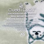 Cuddl Duds  Honeycomb Fleece Pajama Top & Pajama Joggers Set Mint Dogs XS Photo 10