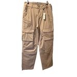 Garage NWT  Remi Straight Utility Outdoor Cargo Pants Tan Beige Khaki Size 7 Photo 4