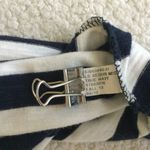 Banana Republic Sequin Collar Striped Tee Navy White - Size Medium Photo 8