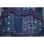 Altar'd State Crochet Blue Patchwork Sleeveless Blouse Top Size XS Flowy Photo 8