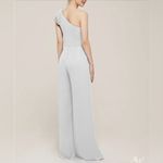 David's Bridal AW Basil Bridesmaid Prom Formal Occasion Wedding Guest Jumpsuit, 26, White Photo 2