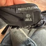 Pretty Little Thing Elegant Black One-Shoulder Mini Satin Dress Photo 3