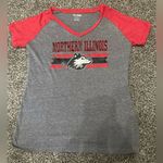Pro Edge Northern Illinois University Red and Gray V Neck Short Sleeve Tee S Size undefined Photo 0
