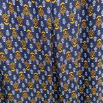 Anthropologie NWT $120 Blue Motif Smocked Balloon-Leg Viscose Abstract Pants 2 Photo 7