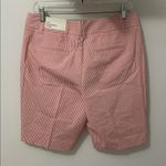 Ann Taylor  The Boardwalk Shorts Red Seersucker Photo 1