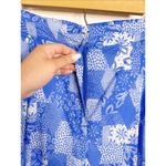 Johnny Was NWT  Workshop Blue Floral Cotton Wide Leg Pants Small Photo 7