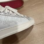 P448  Calf Hair John Embellished Low Top Sneakers Glitter Fur Size 38/7.5-8 US Photo 4