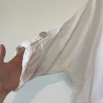 Tempo Paris Jacket Womens Small Medium White Linen Hooded Button Front Italy Photo 11