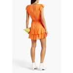 Alice + Olivia ALICE AND OLIVIA Markita Smocked Fil Coupé Silk And Cotton-blend Mini Dress Photo 1