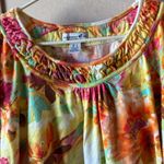 Caribbean Joe  Multicolor Floral Short Sleeve Top large Photo 1
