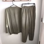 Saks 5th Avenue Saks Fifth Avenue Real Clothes 100% Silk Top & Slacks Set Size L See Desc/Measur Photo 3