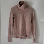 Alo Yoga Alo XS Haze Long Sleeve Top Yoga Cover Up in Pink Photo 2