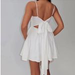 Princess Polly  Angel Wings Tie Up Mini Dress White Photo 1
