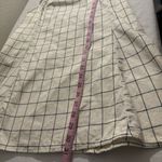 Urban Renewal Dress Women’s Small Cream Plaid Shift Preppy Minimalist Clean Girl Photo 9