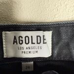 AGOLDE Women Size 24 Jaden Cut Off Black High Rise Distressed Denim Shorts Photo 2