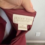 Jenny Yoo  Collection Dani Tie Back V-Neck Mauve Full Length Gown Women 14 Formal Photo 6