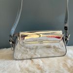 Y2K Metallic Silver Shoulder Evening Bag Photo 3