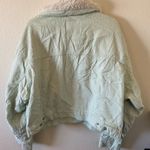 Levi's  Women's Sherpa Baby Baggy Trucker size XL Mint Green / Meadow Mist Photo 10