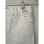 Madewell NWD Flea Market Flare Jeans Pure White Stretch Denim Jeans Size 26 Photo 7