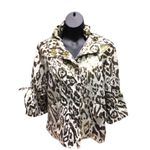 BEREK size M 100% linen 3/4 bell sleeve glam jacket. Gold Size M Photo 3