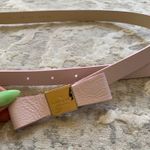 Kate Spade Bow Pink Leather Belt Photo 0