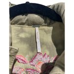 Free People Women's Long Sleeves Full Zip Up Jacket Green Size S Photo 2