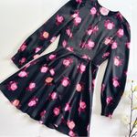 Kate Spade NEW  Rose Garden Smocked Satin Dress Photo 0