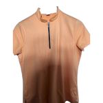 Jamie Sadock Orange Collar Polyester Spandex 1/2 Zip Golf Shirt M Size M Photo 3