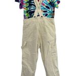 Sandrine Rose Reworked Cream Denim Overalls size Small White Photo 1