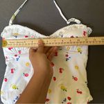 Coquette Cottage core Fruit One piece Swimsuit White Photo 3