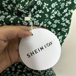 SheIn  Green Dreamara Ditsy Floral Print Drawstring Ruffle Hem Skirt Sz 4 NWT Photo 5