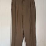 Max Studio  Trousers Pleated Brown Dress Pants Size 11/12 Photo 0