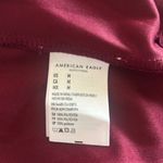 American Eagle AE Women's Maroon Floral Dress Long Sleeve Medium LN Photo 5