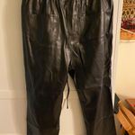 ZARA  Leather Black Pants Photo 2