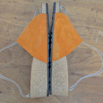 Mila Paoli Italian Made Orange Suede Wedge Slide Sandals 8.5 Photo 4