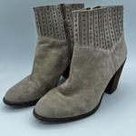 Lucky Brand  Salome Tan Suede Ankle Boots Size 9 Photo 1