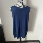 Akris Punto  Sweater Wool Blue Navy Striped Designer Size 14 2 Piece Excellent Photo 10