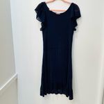 Lilly Pulitzer Navy blue Sweater crochet anchor Dress sz Medium Photo 56