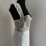 Elegant White and Silver Midi Dress Photo 12