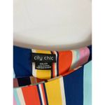 City Chic  Summer Stripe Cold Shoulder Top Size XXL Photo 3