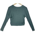 Abercrombie & Fitch Soft AF Blue Knit Long Sleeve V-Neck Cardigan Sweater Size S Photo 1