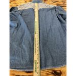 Black Canyon Denim Button Shirt Embroidered Lace Size XL Western‎ Women Vintage Blue Photo 5
