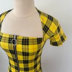 Motel Rocks  Maretha Dress In Winter Plaid Yellow Size Small Photo 4