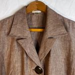 Austin Reed Light Brown 100% Linen Tunic Boyfriend Jacket Lightweight Size 10 Photo 2