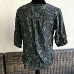Denim & Supply Ralph Lauren Denim & Supply Womens Blouse Size XS Ralph Lauren Lace Up Paisley Ruffle‎ Poet Photo 5