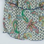 ZARA Floral Paisley Off The Shoulder Ruffle Top Women's Size XS Photo 2